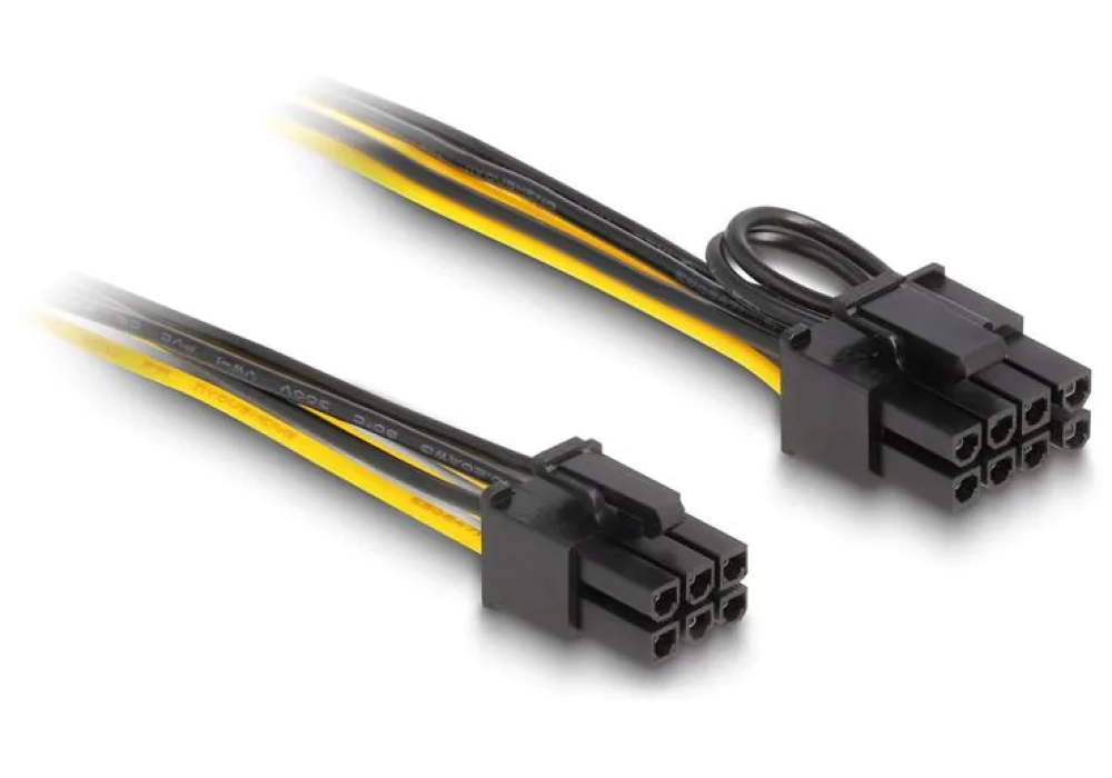 Delock Câble PCI Express 6 Pin – 6+2 Pin 50 cm