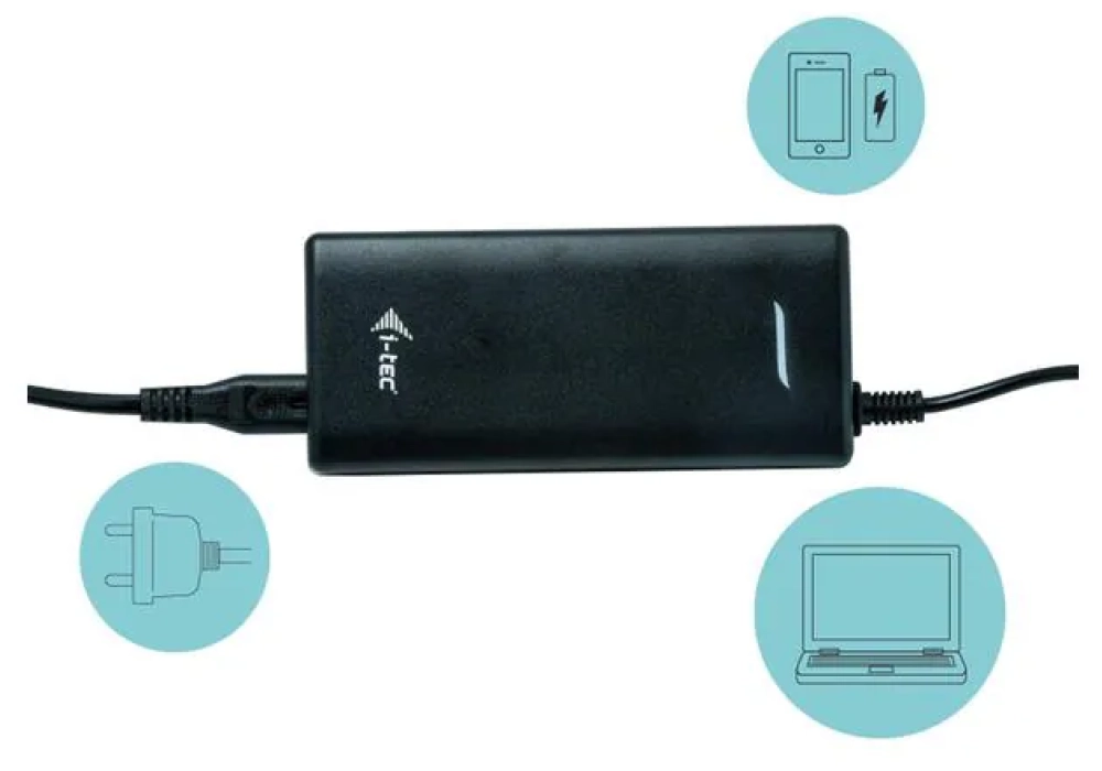 i-tec Bloc d’alimentation Universal USB-C PD 3.0 + USB-A 3.0 112 W