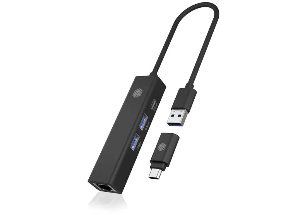 ICY BOX Hub USB IB-HUB1439-LAN