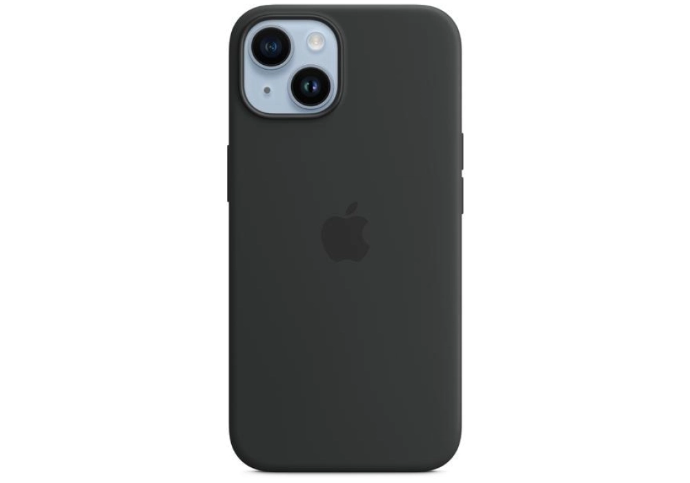 Apple Silicone Case avec MagSafe iPhone 14 (Noir)