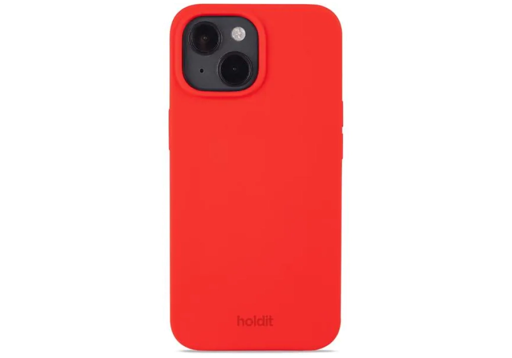 Holdit Coque arrière Silicone iPhone 14 (Chili Red)