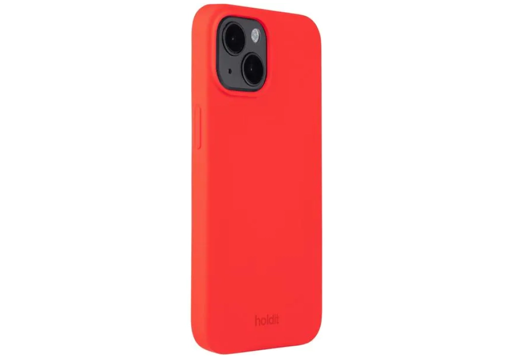 Holdit Coque arrière Silicone iPhone 14 (Chili Red)