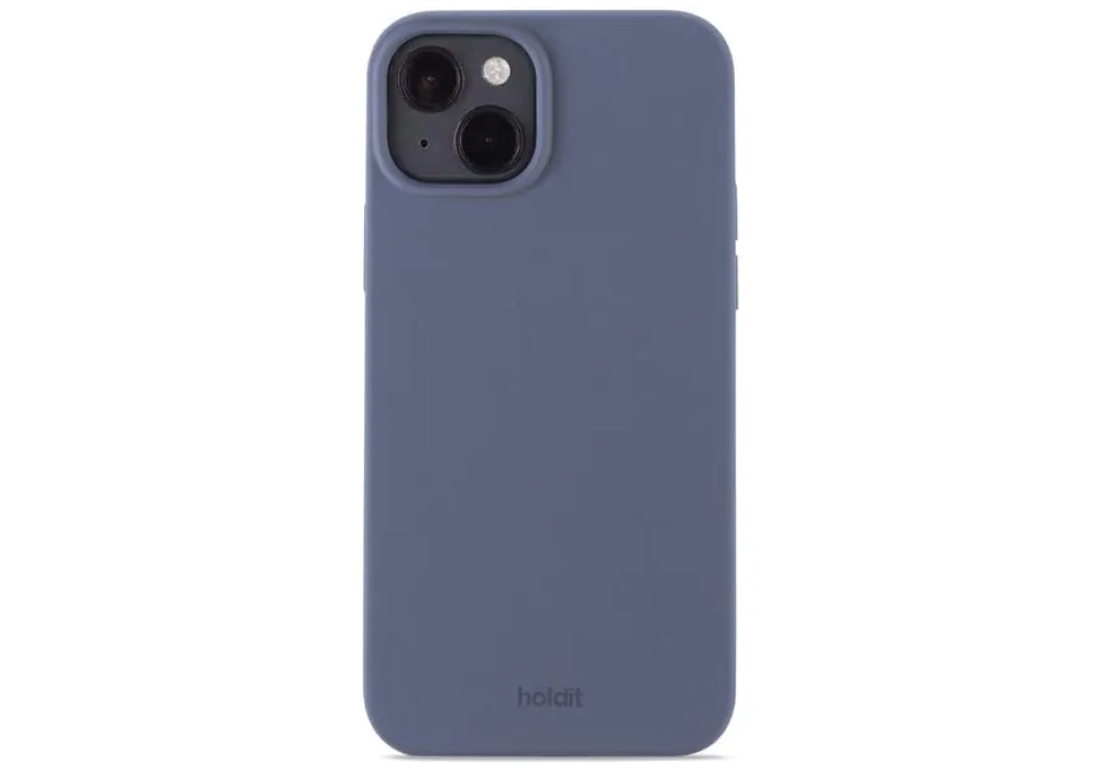 Holdit Coque arrière Silicone iPhone 14 Plus (Bleu)