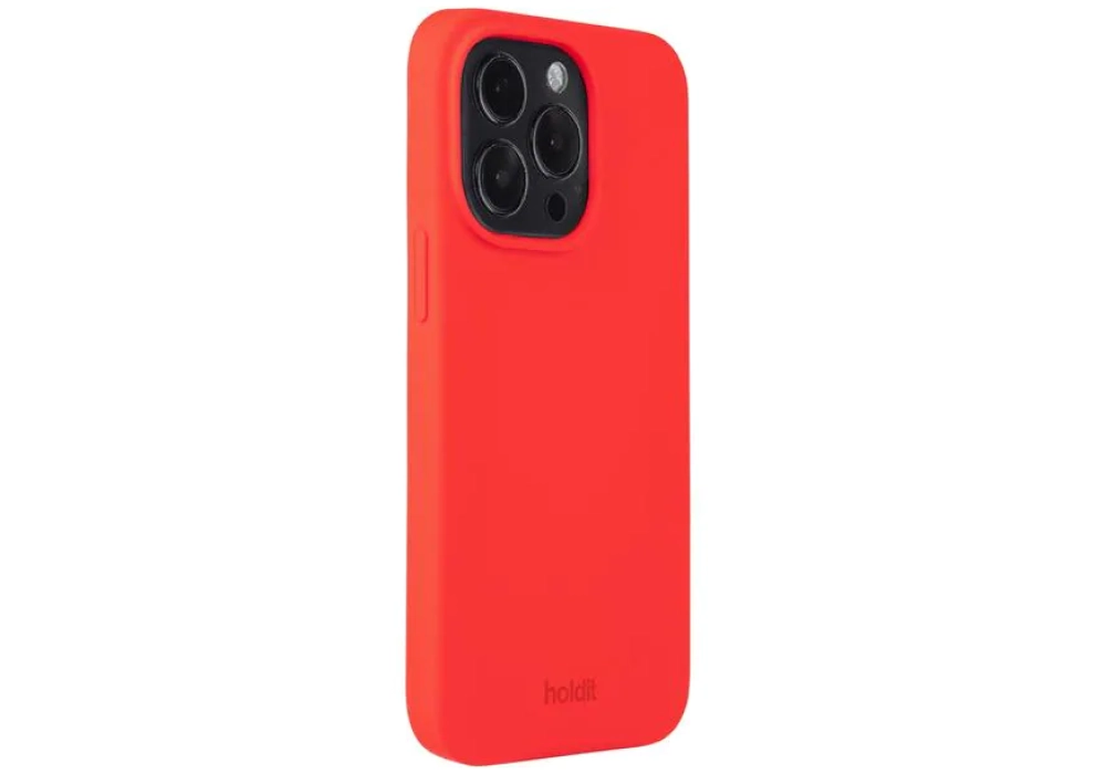 Holdit Coque arrière Silicone iPhone 14 Pro (Chili Red)