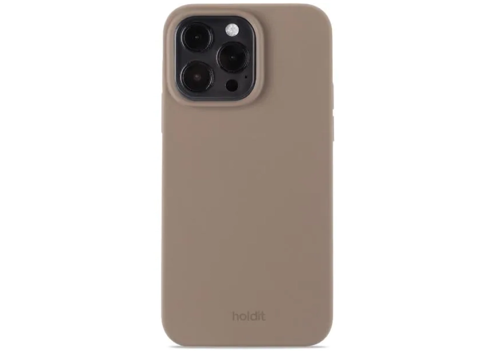 Holdit Coque arrière Silicone iPhone 14 Pro Max (Mocha Brown)