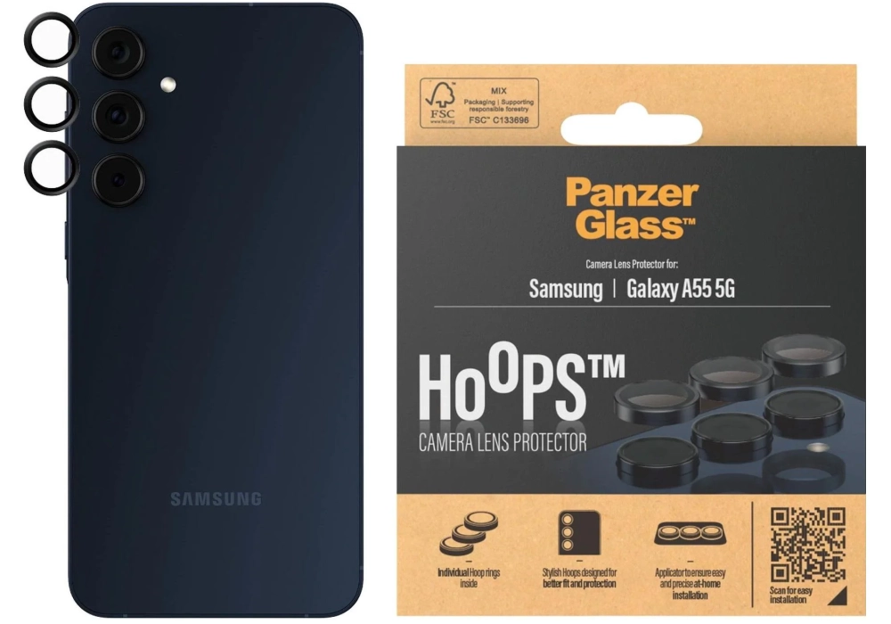 Panzerglass Lens Protector Rings HOOPS Galaxy A55