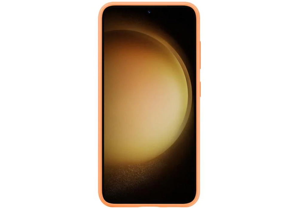 Samsung Coque arrière Silicone Galaxy S23 Orange
