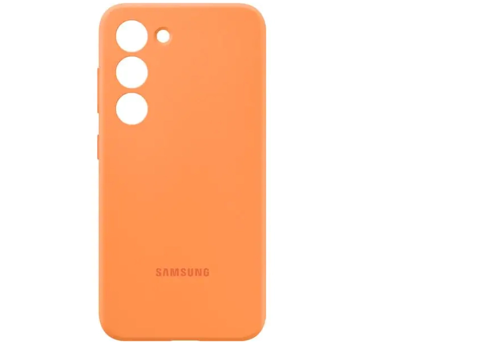 Samsung Coque arrière Silicone Galaxy S23 Orange