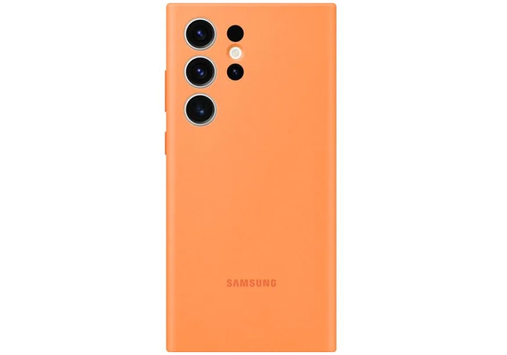 Samsung Coque arrière Silicone Galaxy S23 Ultra Orange