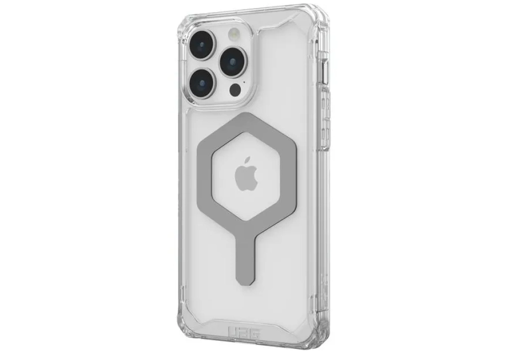 UAG Coque arrière Plyo MagSafe Apple iPhone 15 Pro Max Ice/Silver