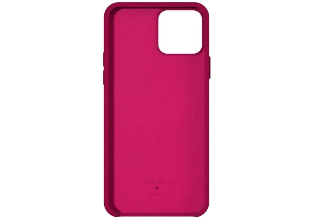 Urbany's Coque arrière Silicone iPhone 14 (Red Wine)