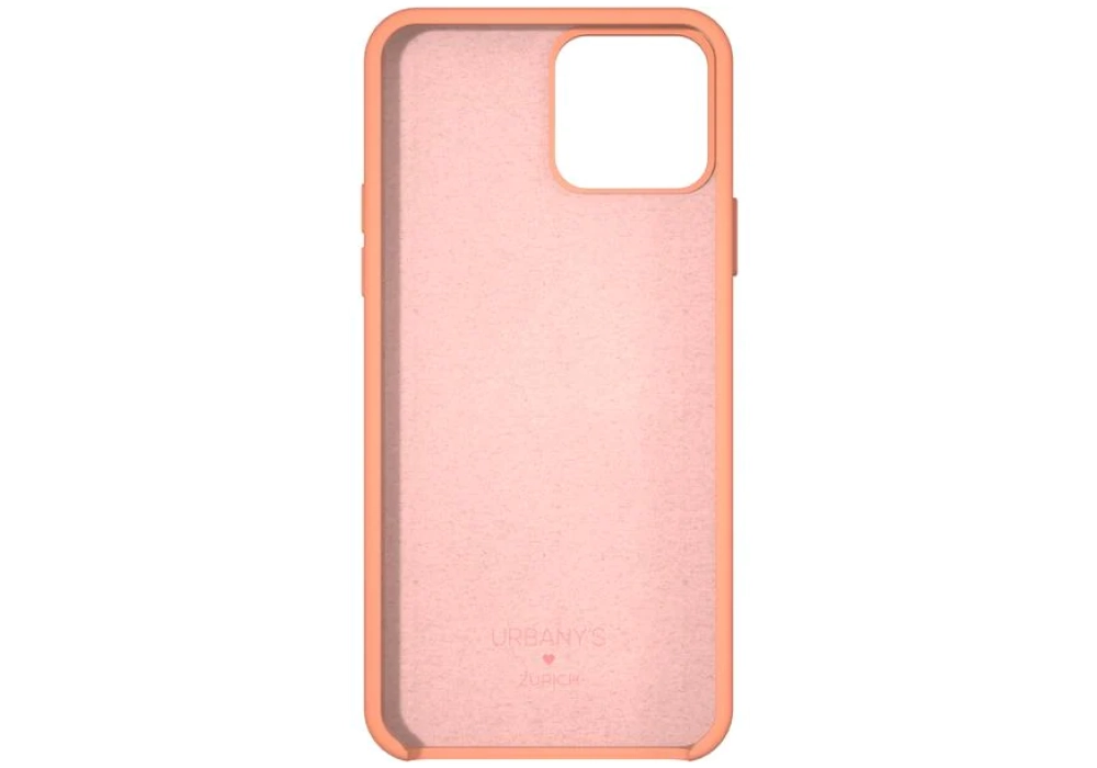 Urbany's Coque arrière Silicone iPhone 14 (Sweet Peach)