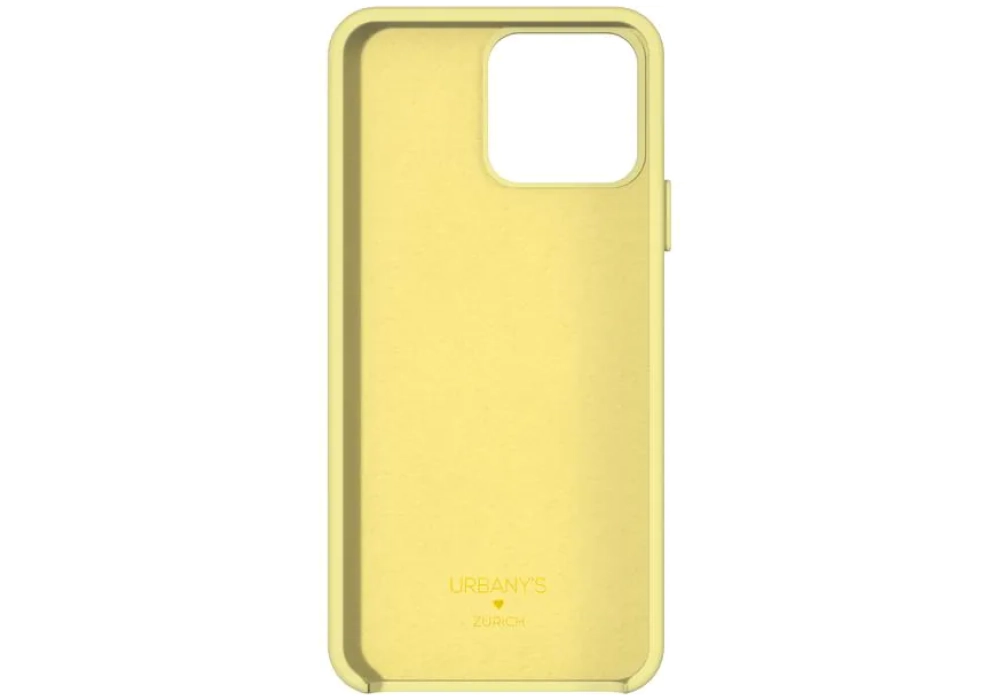 Urbany's Coque arrière Silicone iPhone 14 Pro Max (Bitter Lemon)