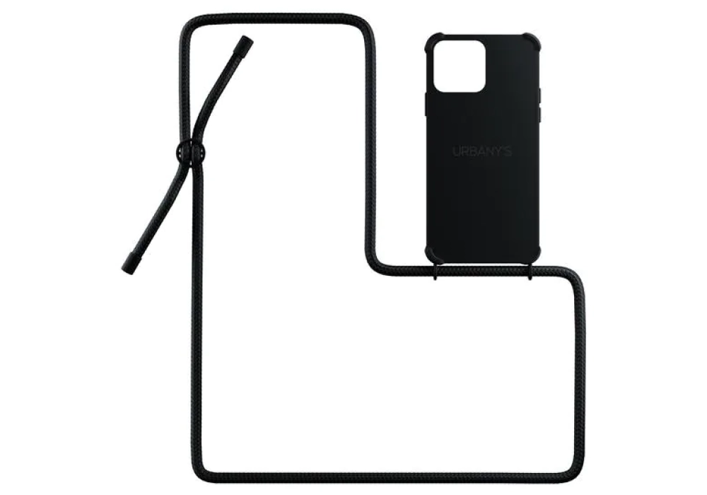 Urbany's Necklace Case iPhone 14 Pro Max (All Black Matt)