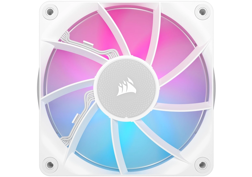 Corsair iCUE LINK RX120 RGB Blanc, kit de démarrage 3 pièces