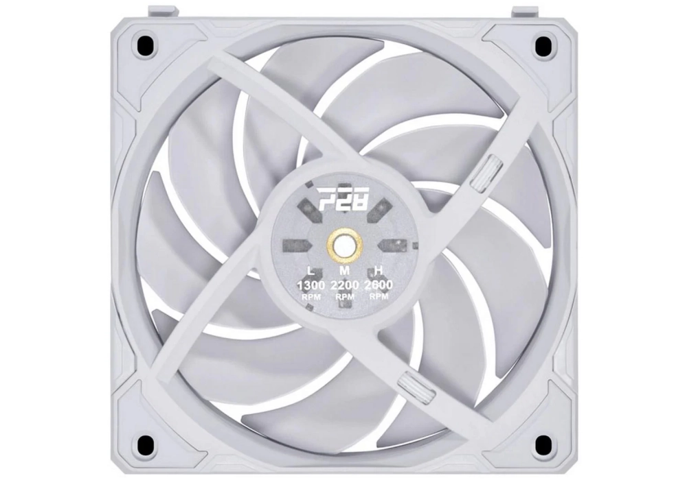 Lian Li Uni Fan P28 Lot de 3 - 120 mm, blanc