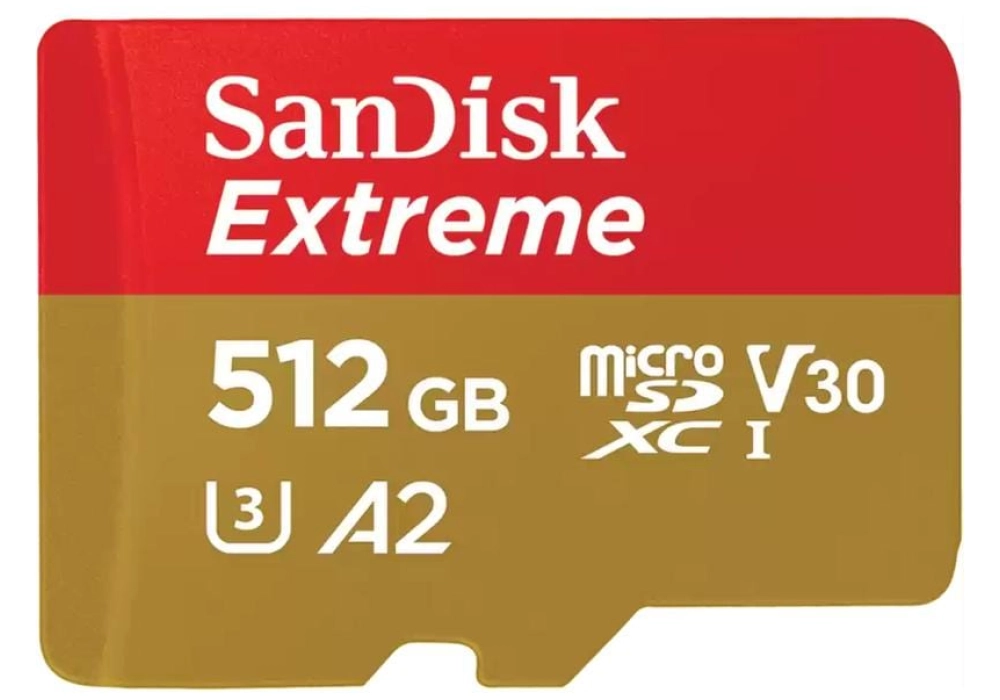 SanDisk Extreme microSDXC U3 card A2 (2022) - 512GB