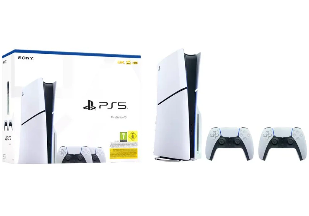 Sony PlayStation 5 Slim – Disc Edition 2x DualSense