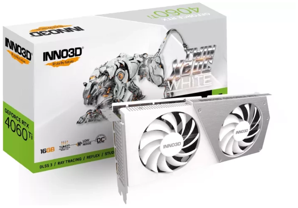 INNO3D GeForce RTX 4060 Ti Twin X2 OC White 16GB