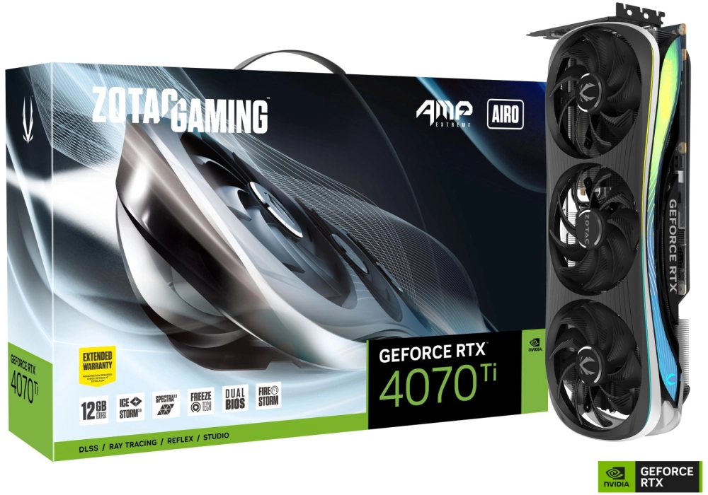 Zotac Gaming GeForce RTX 4070 Ti AMP Extreme AIRO