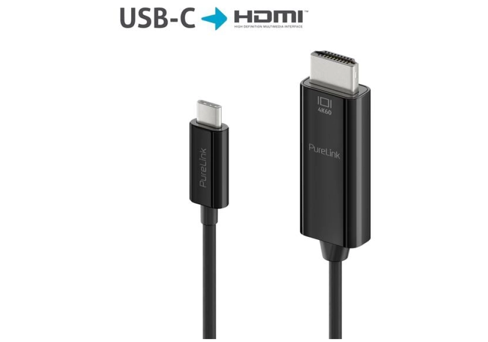 Purelink IS2201-010 USB type C - HDMI - 1.0 m (Noir)