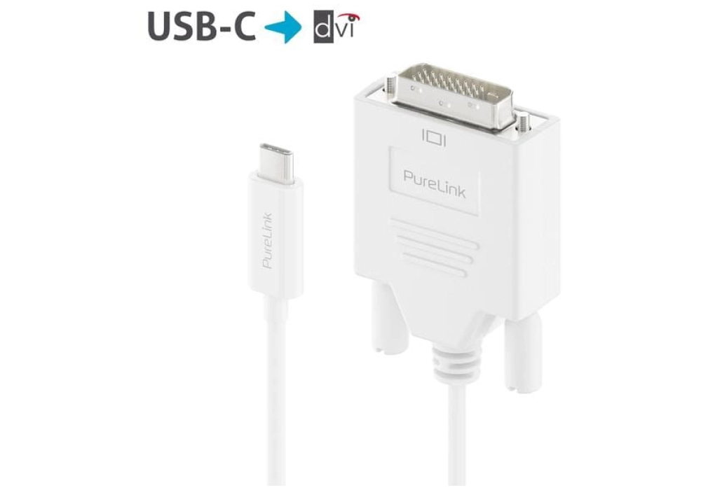 Purelink IS2210-020 USB type C - DVI-D - 2.0 m (Blanc)