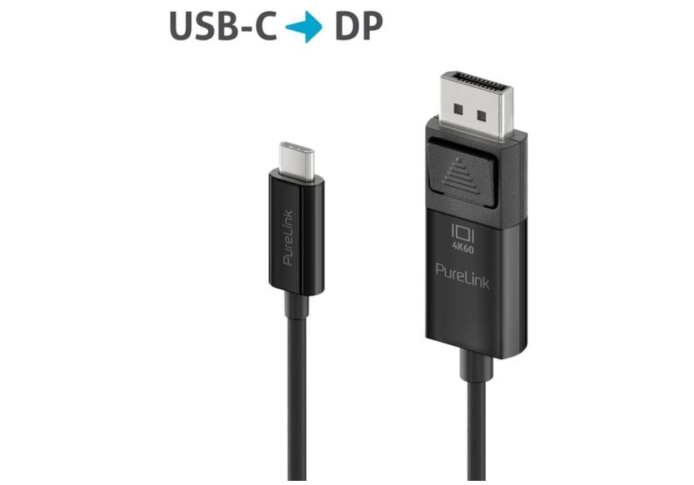 Purelink IS2221-020 USB type C - DisplayPort - 2.0 m (Noir)
