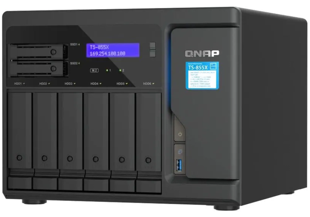 QNAP NAS TS-855X-8G 6+2-baies
