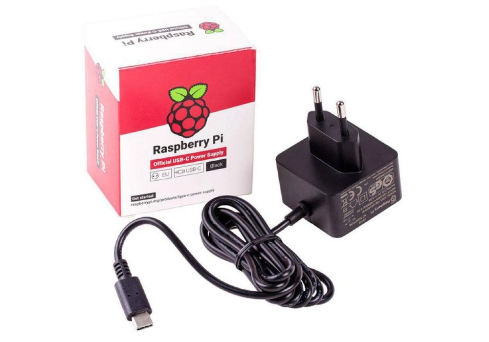 Raspberry Pi 4 Official Power Supply - Black