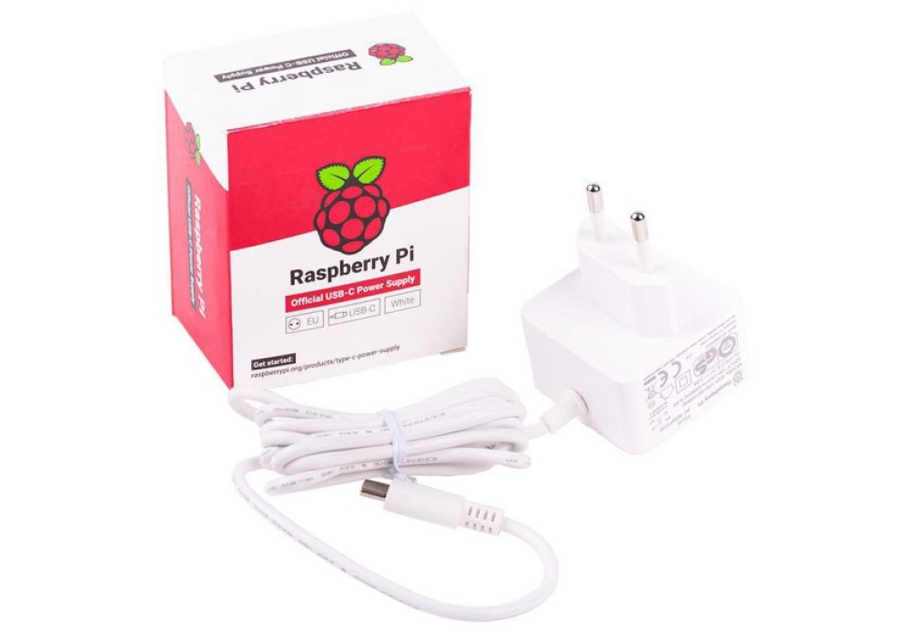 Raspberry Pi 4 Official Power Supply - White