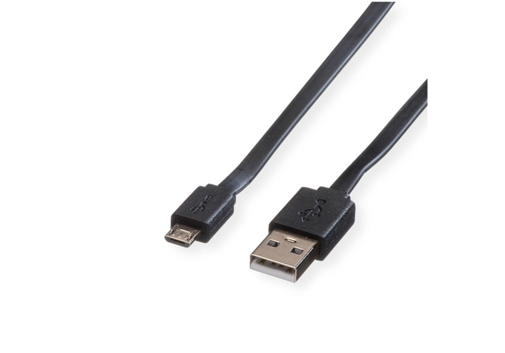 ROLINE Cable USB 2.0 Type A / Micro-B - 1.0 m (Black)
