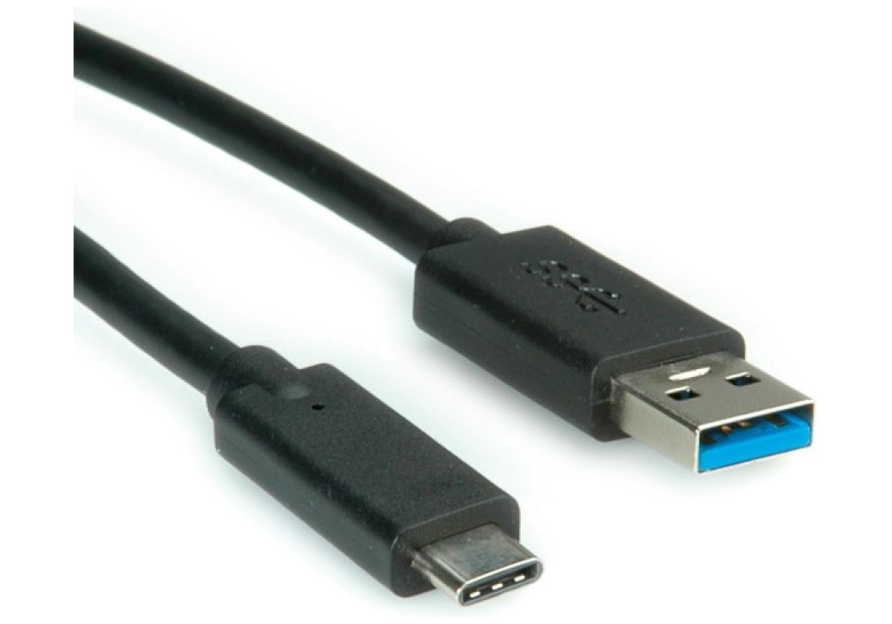 ROLINE USB 3.1 Gen 1 Cable, A - C, M/M, black, 1.0 m