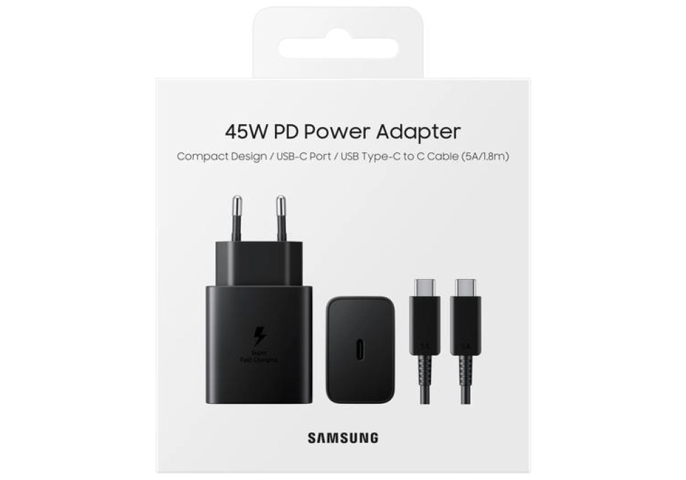 Samsung Chargeur mural USB Type-C 45 W EP-T4510