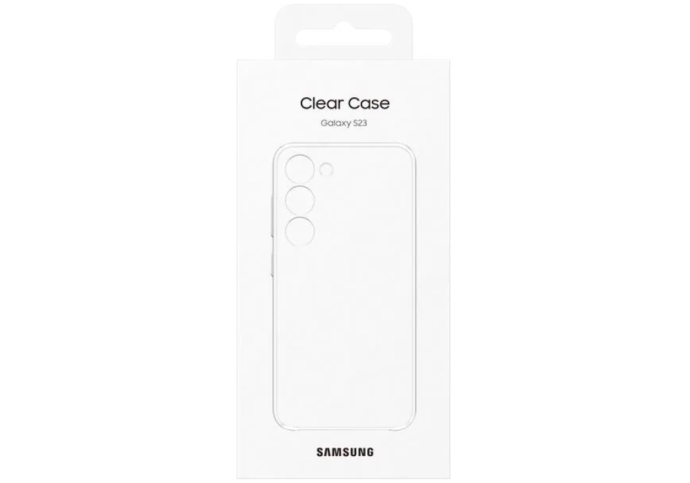 Samsung Coque arrière Clear Galaxy S23 Transparent