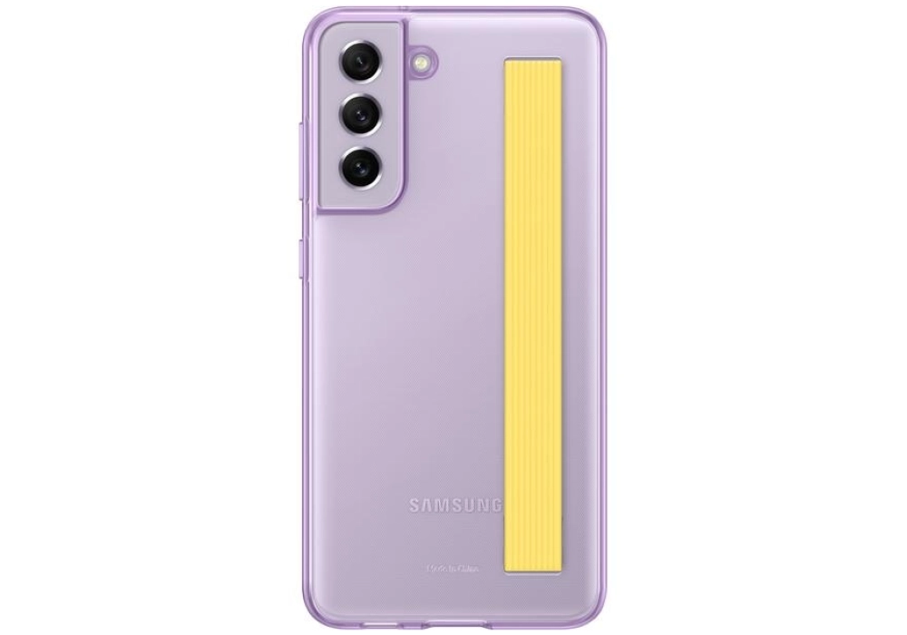 Samsung Coque arrière Clear Strap Galaxy S21 FE (Lavande)