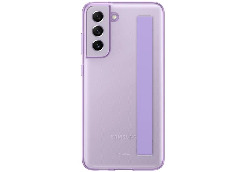 Samsung Coque arrière Clear Strap Galaxy S21 FE (Lavande)