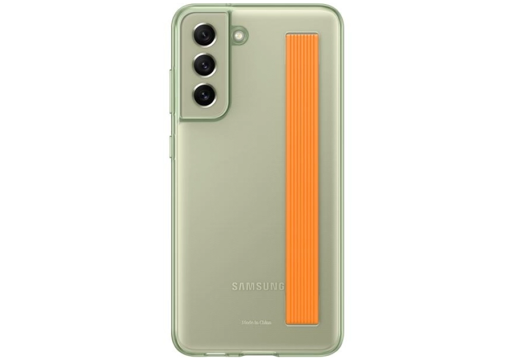 Samsung Coque arrière Clear Strap Galaxy S21 FE (Vert olive)