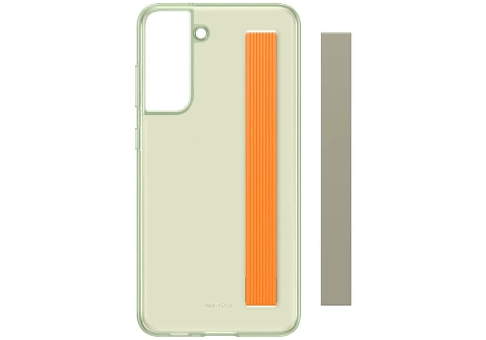 Samsung Coque arrière Clear Strap Galaxy S21 FE (Vert olive)