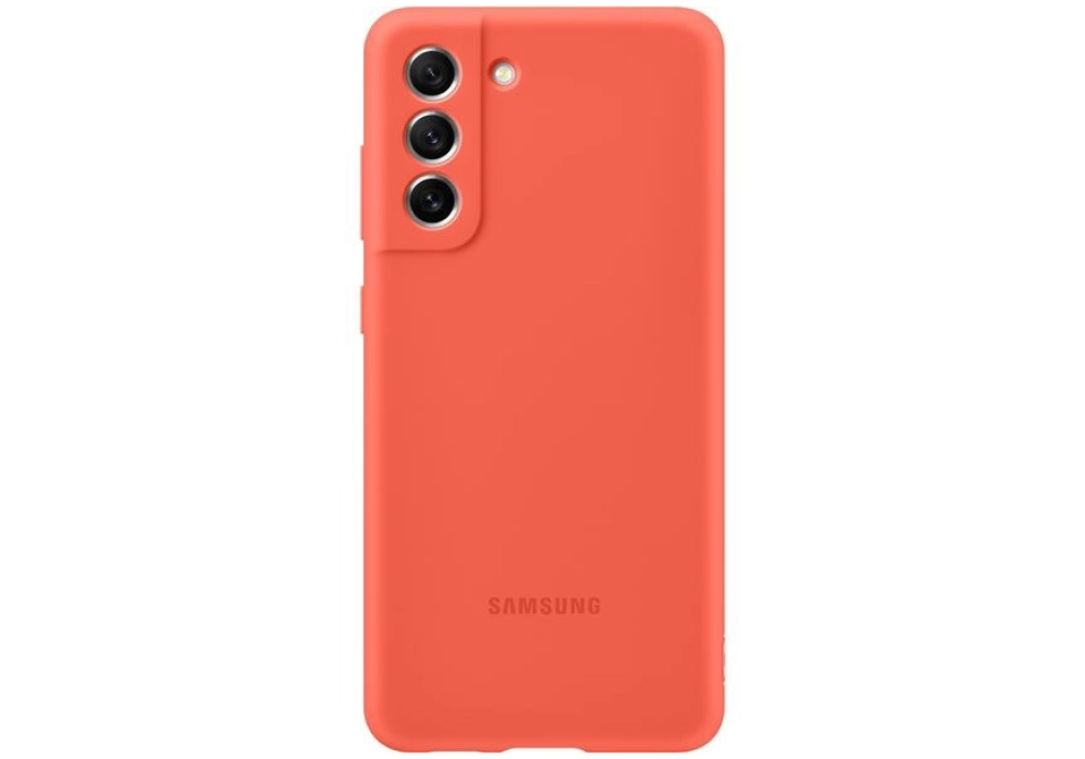 Samsung Coque arrière Silicone Galaxy S21 FE (Corail)