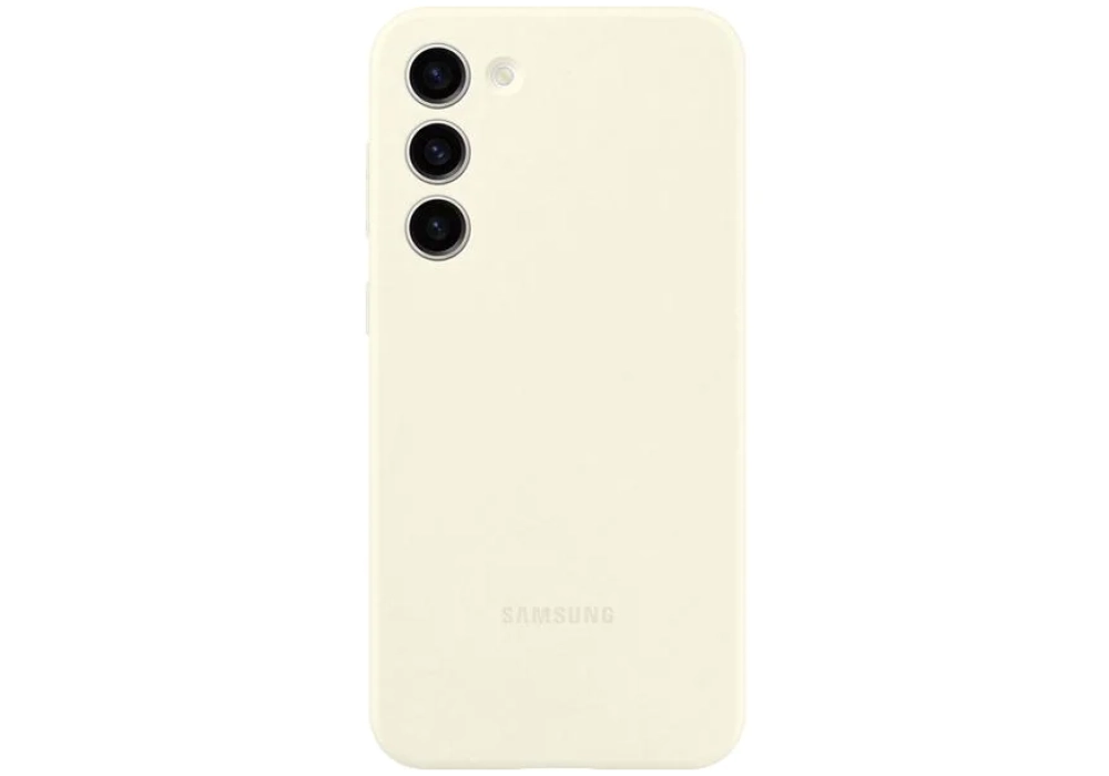 Samsung Coque arrière Silicone Galaxy S23+ Crème