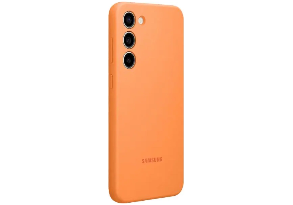 Samsung Coque arrière Silicone Galaxy S23+ Orange