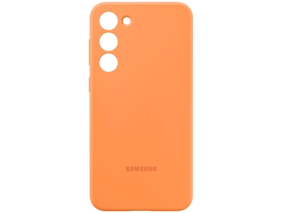 Samsung Coque arrière Silicone Galaxy S23+ Orange