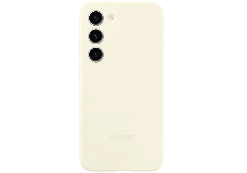 Samsung Coque arrière Silicone Galaxy S23 Crème