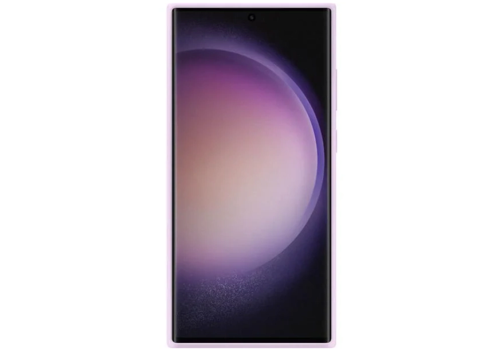 Samsung Coque arrière Silicone Galaxy S23 Ultra Lavande
