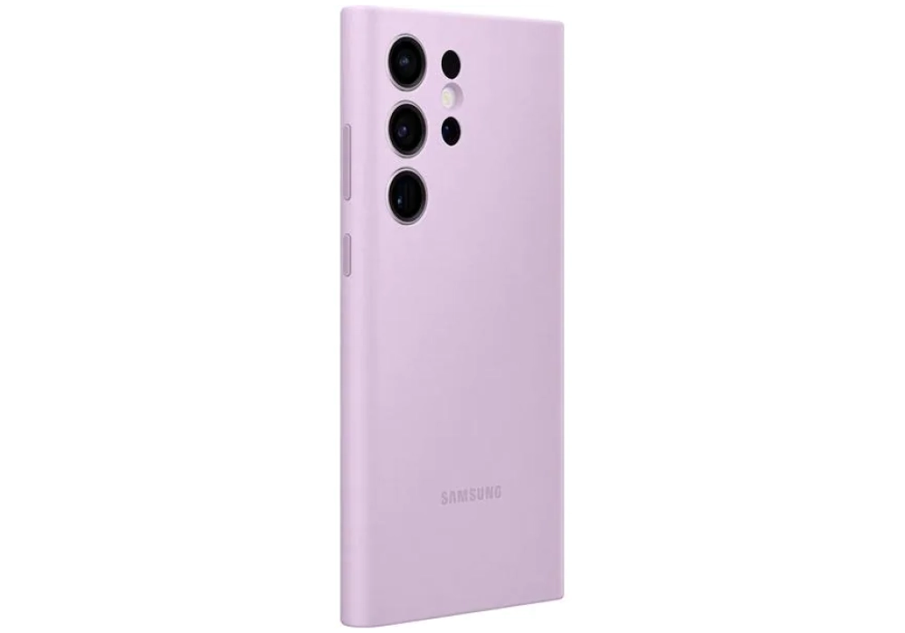 Samsung Coque arrière Silicone Galaxy S23 Ultra Lavande