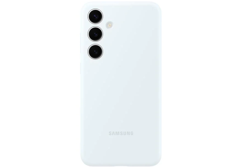 Samsung Coque arrière Silicone Galaxy S24+ Blanc