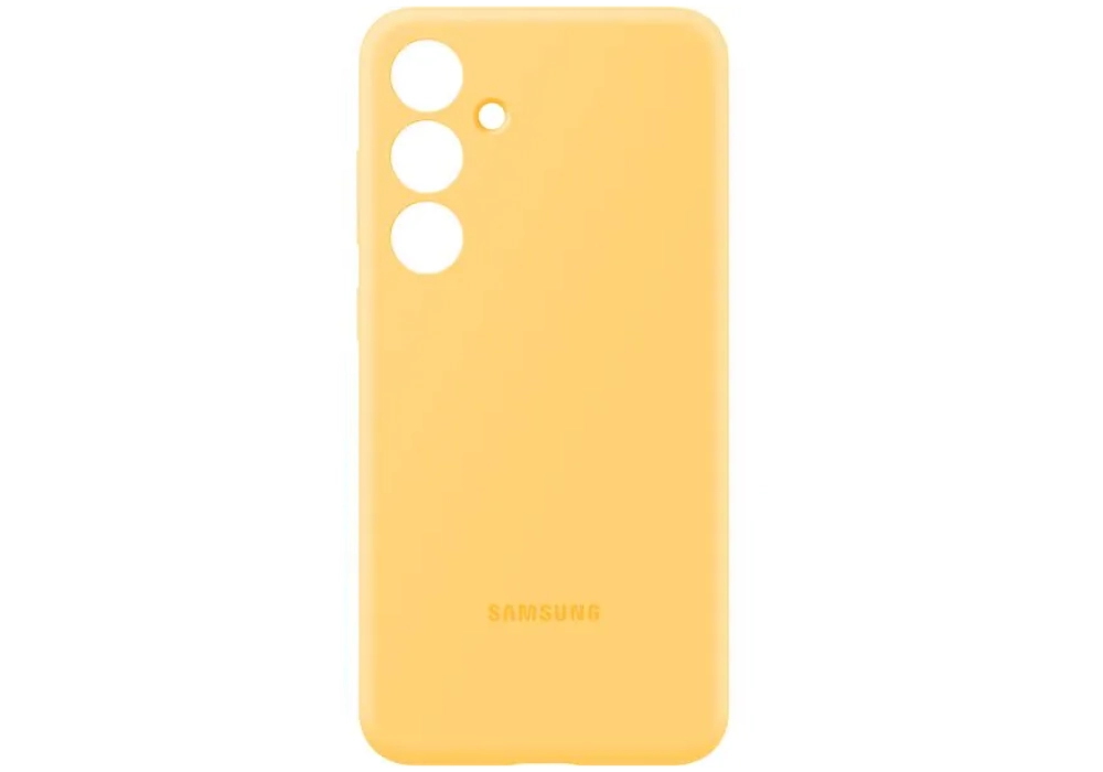 Samsung Coque arrière Silicone Galaxy S24+ Jaune