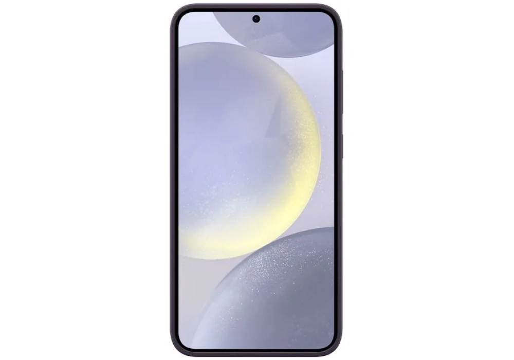 Samsung Coque arrière Silicone Galaxy S24+ Violet foncé