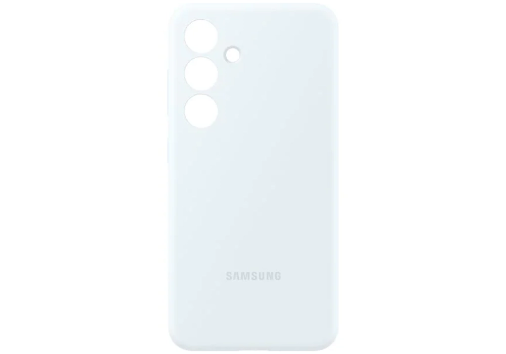 Samsung Coque arrière Silicone Galaxy S24 Blanc