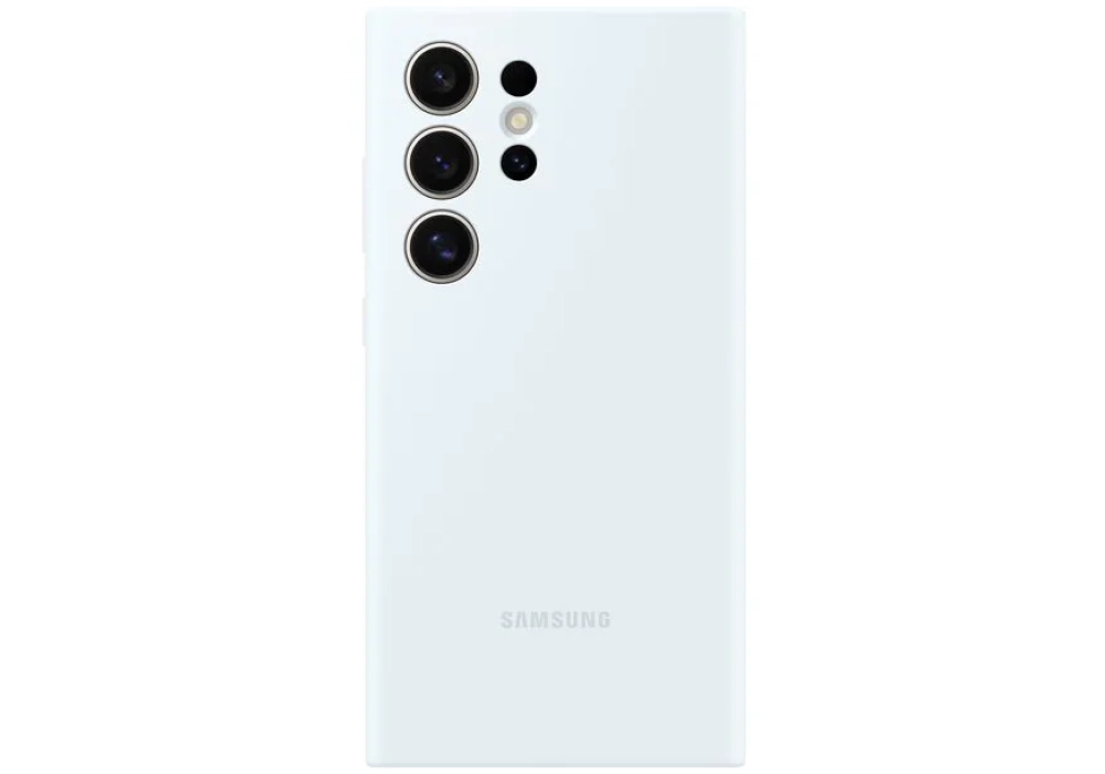 Samsung Coque arrière Silicone Galaxy S24 Ultra Blanc